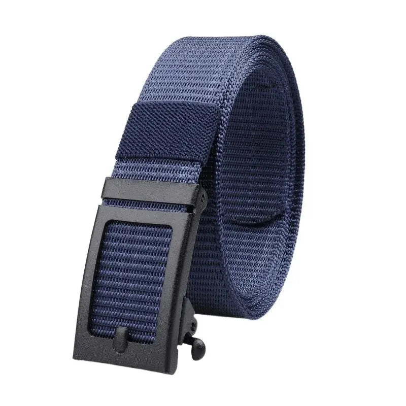 Cinturón deportivo outdoor para trekking, camping y uso diario con hebilla automática