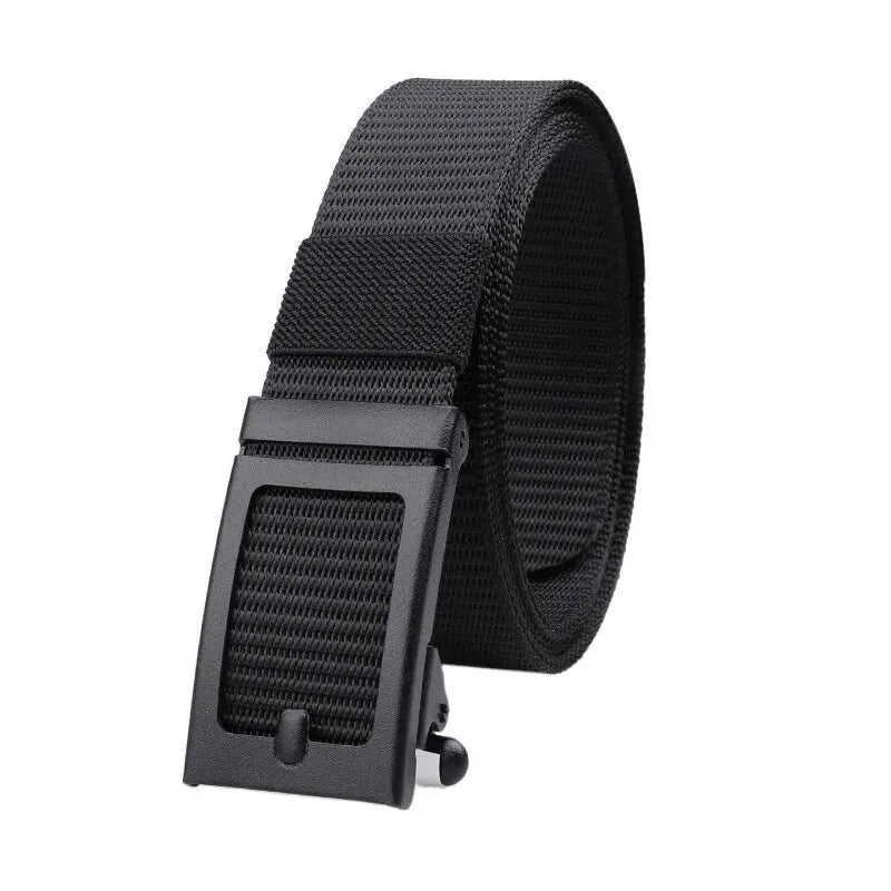 Cinturón deportivo outdoor para trekking, camping y uso diario con hebilla automática
